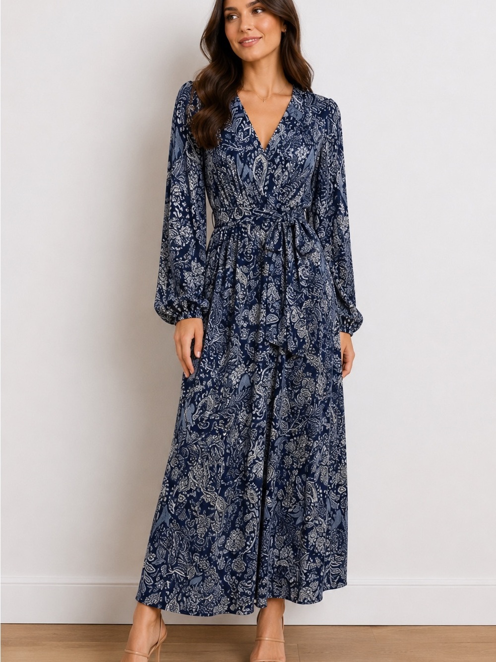 Luxology Maxi printed dress Medium